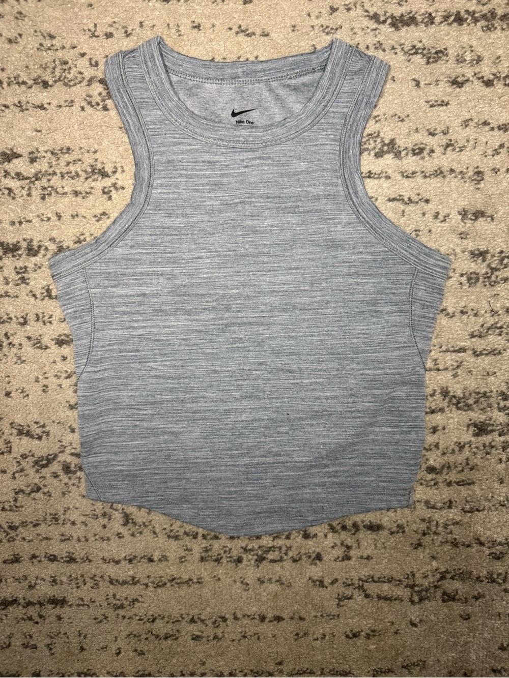 Nike Light Gray Heather Racerback Tank Top